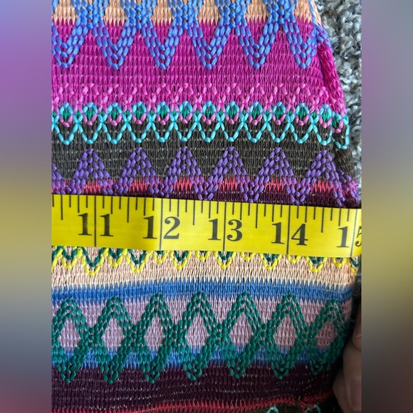 Fashion Vibrant Jewel Tone Embroidered Body Con Dress size small - Picture 7 of 9